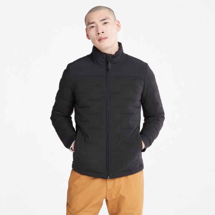 Timberland Sort Midweight Genbrugsdunjakke Til Mænd