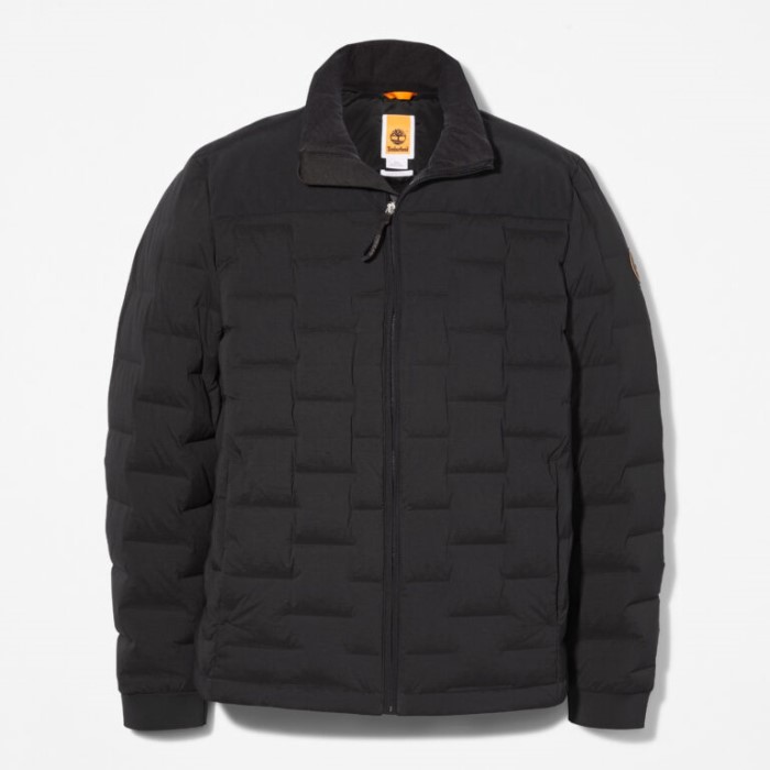 Timberland Sort Midweight Genbrugsdunjakke Til Mænd