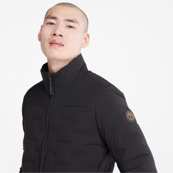 Timberland Sort Midweight Genbrugsdunjakke Til Mænd