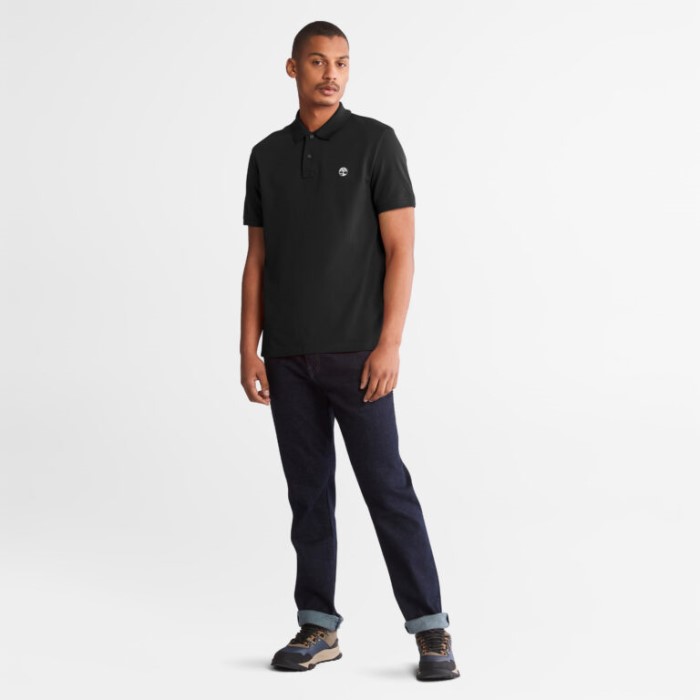 Timberland Sorte Mænd Millers River Pique Poloshirt