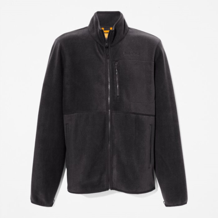 Timberland Sorte Mænd Mt. Willard Fleece Med Brystlomme Med Lynlås Foran