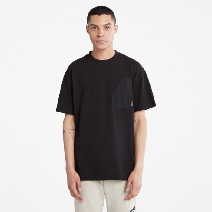 Timberland Sorte Mænd Progressiv Utility Sværvægts T-shirt