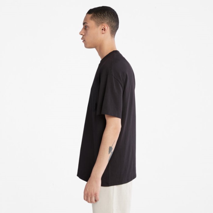 Timberland Sorte Mænd Progressiv Utility Sværvægts T-shirt