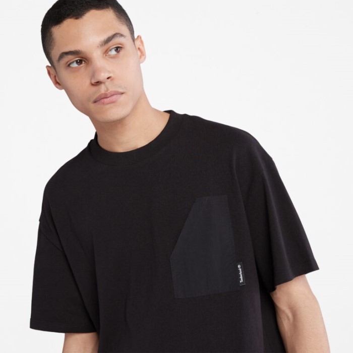 Timberland Sorte Mænd Progressiv Utility Sværvægts T-shirt