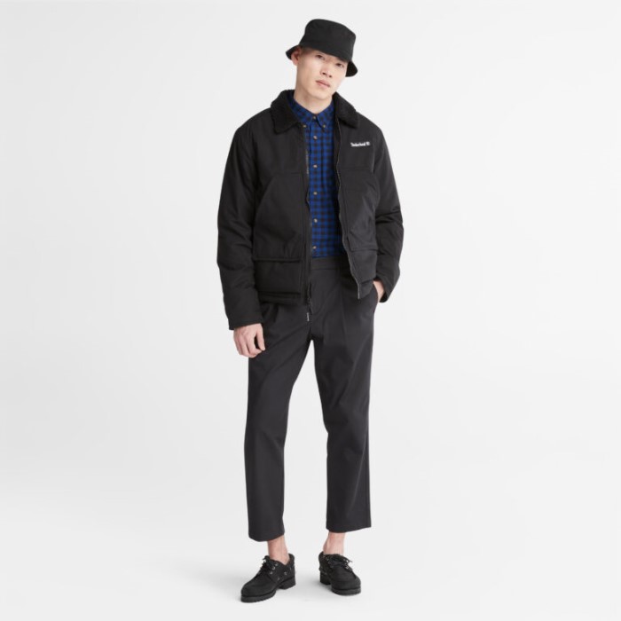 Timberland Black Men Progressive Utility Vandafvisende Chore Jakke