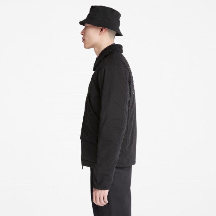 Timberland Black Men Progressive Utility Vandafvisende Chore Jakke