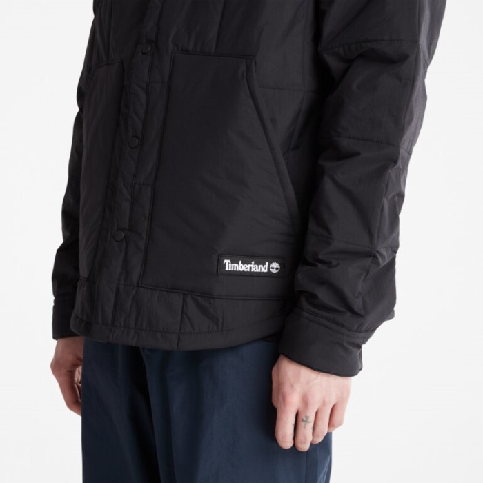 Timberland Sorte Mænd Progressiv Utility Vandafvisende Quiltet Overtrøje