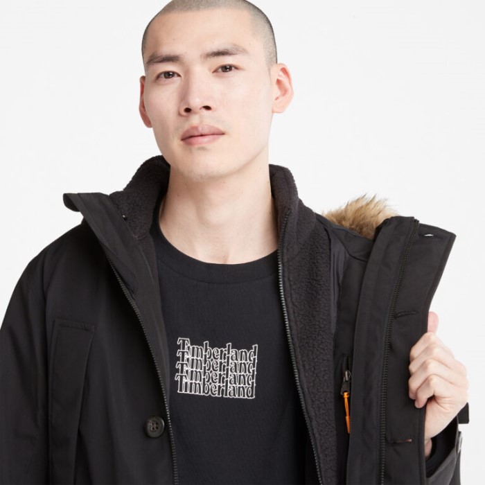 Timberland Sorte Mænd Scar Ridge 3-i-1 Jakke Med Dry Vent Teknologi