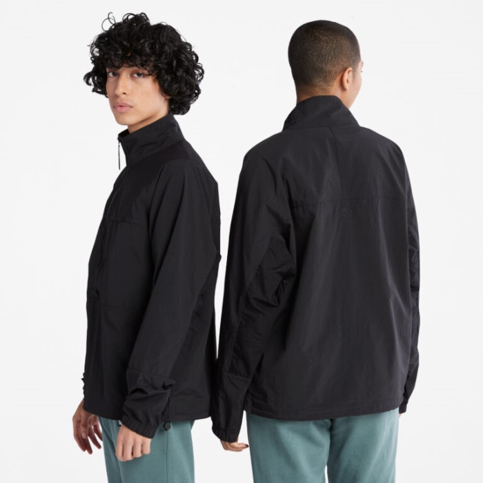 Timberland Sort Mænd Vandtæt Pullover Jakke