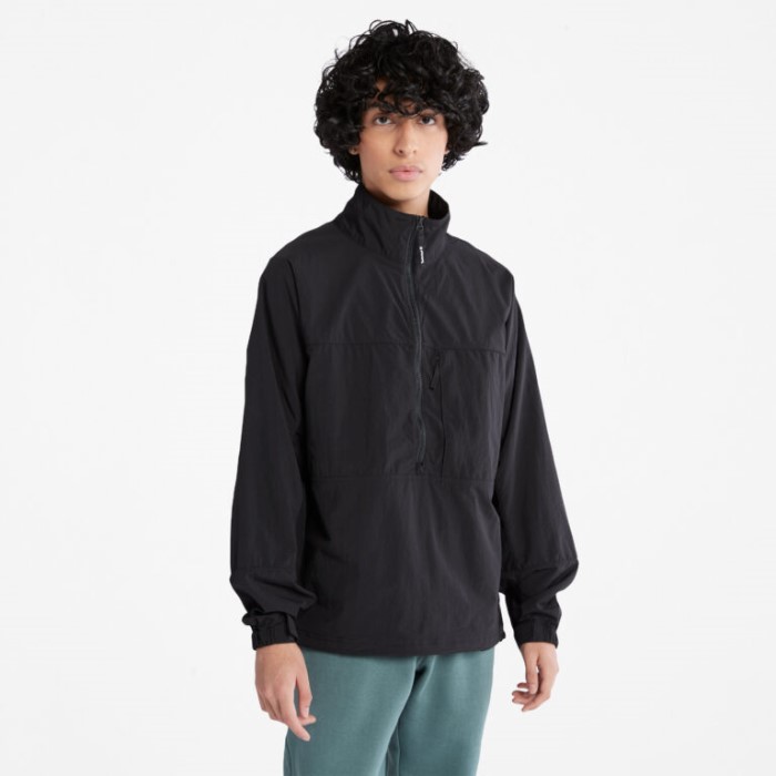 Timberland Sort Mænd Vandtæt Pullover Jakke