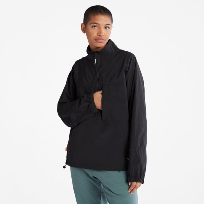 Timberland Sort Mænd Vandtæt Pullover Jakke