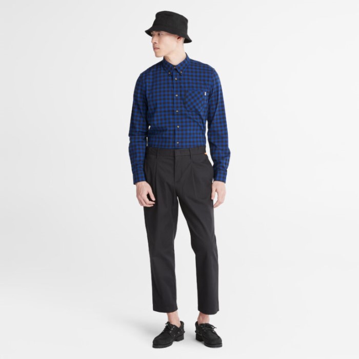 Timberland Sorte Mænd Brede Cropped Bukser Med Outlast Stof