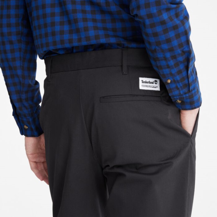 Timberland Sorte Mænd Brede Cropped Bukser Med Outlast Stof