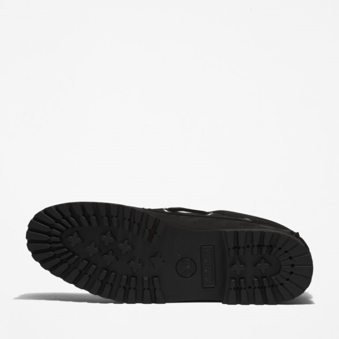 Timberland Sort Nubuck Herre 3-øjet Lug Håndsyet Bådsko