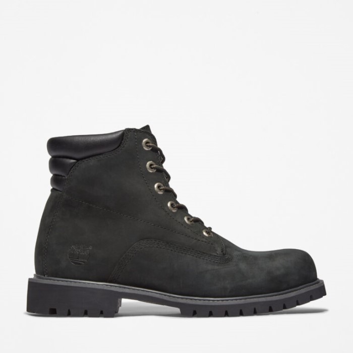 Timberland Sorte Nubuck Herre Alburn 6-tommer Vandtætte Støvler