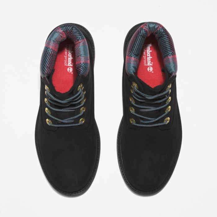 Timberland Sorte Nubuck M Pink Kvinders Arv 6-tommer Vandtætte Støvler