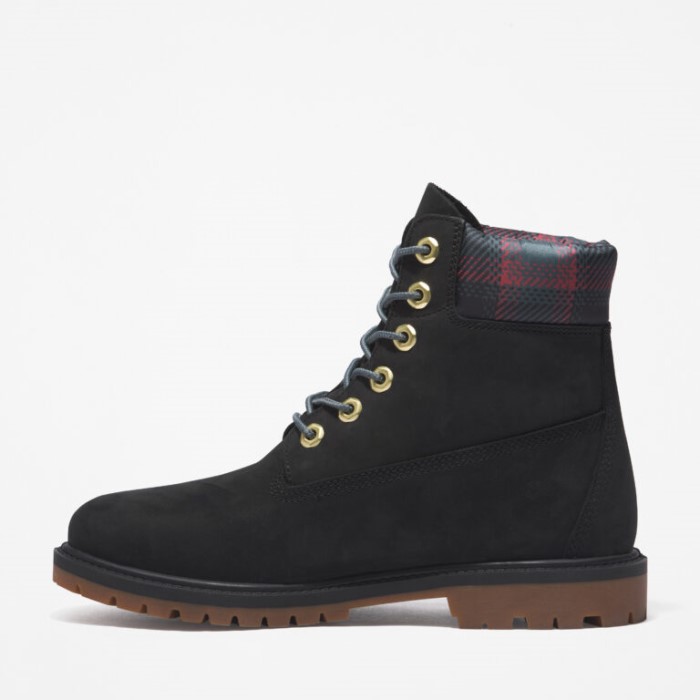 Timberland Sorte Nubuck M Pink Kvinders Arv 6-tommer Vandtætte Støvler