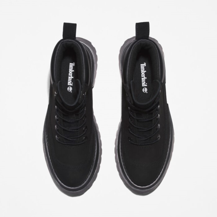 Timberland Sorte Nubuck Sky6-tommer Snørestøvler Til Kvinder