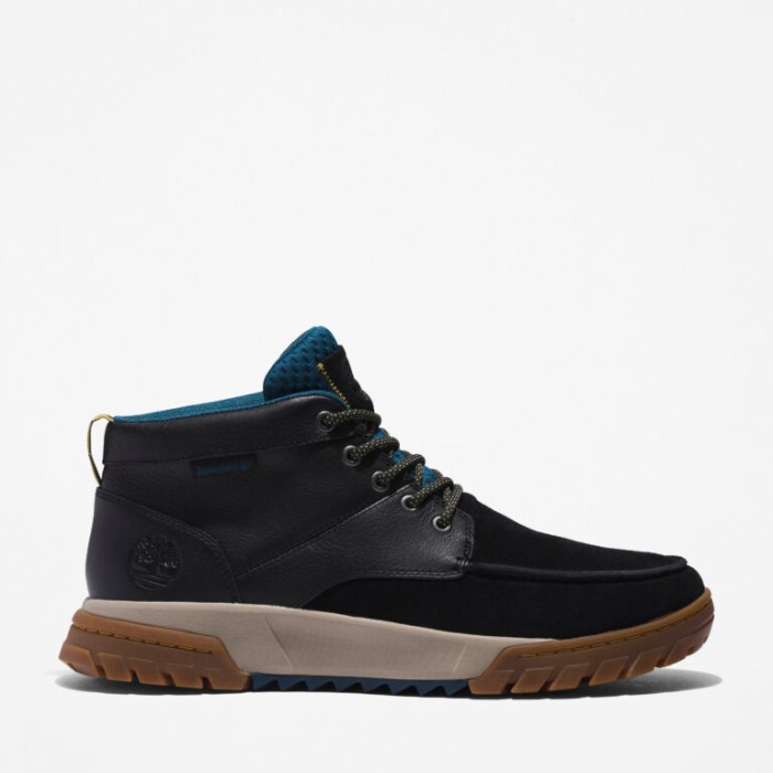 Timberland Sort Ruskind Mænd Boulder Trail Vandtætte Chukka Støvler