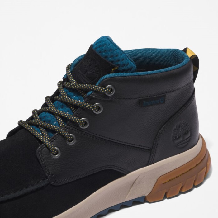 Timberland Sort Ruskind Mænd Boulder Trail Vandtætte Chukka Støvler