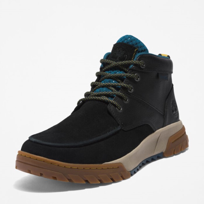 Timberland Sort Ruskind Mænd Boulder Trail Vandtætte Chukka Støvler