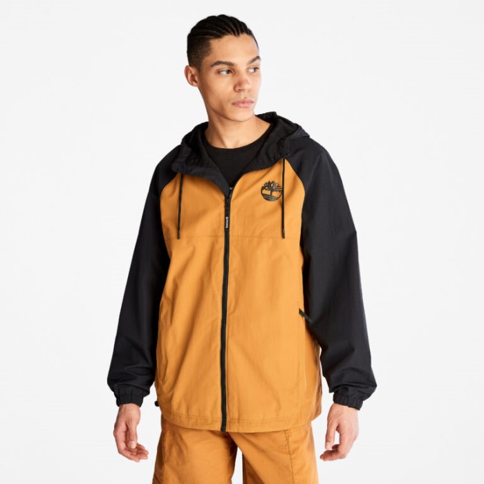 Timberland Black-wheat Herre Vandtæt Skaljakke Med Hætte