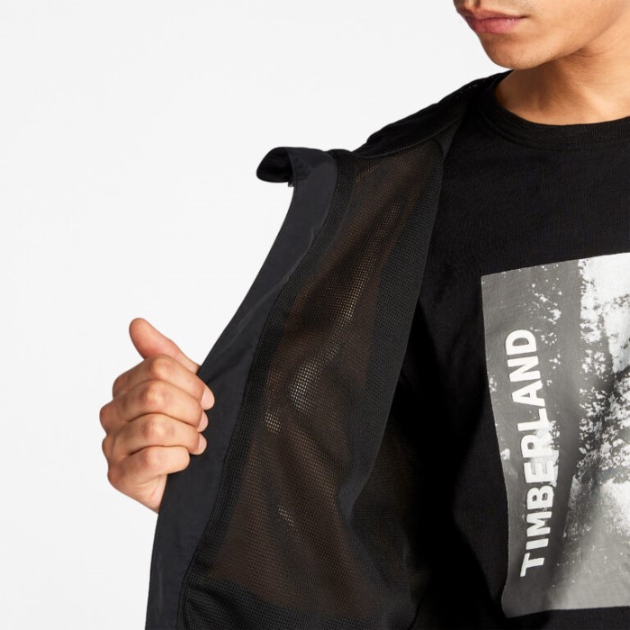 Timberland Black-wheat Herre Vandtæt Skaljakke Med Hætte