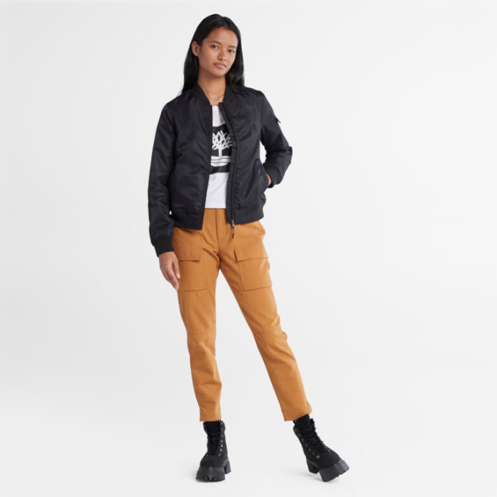 Timberland Sort Bomberjakke Til Kvinder