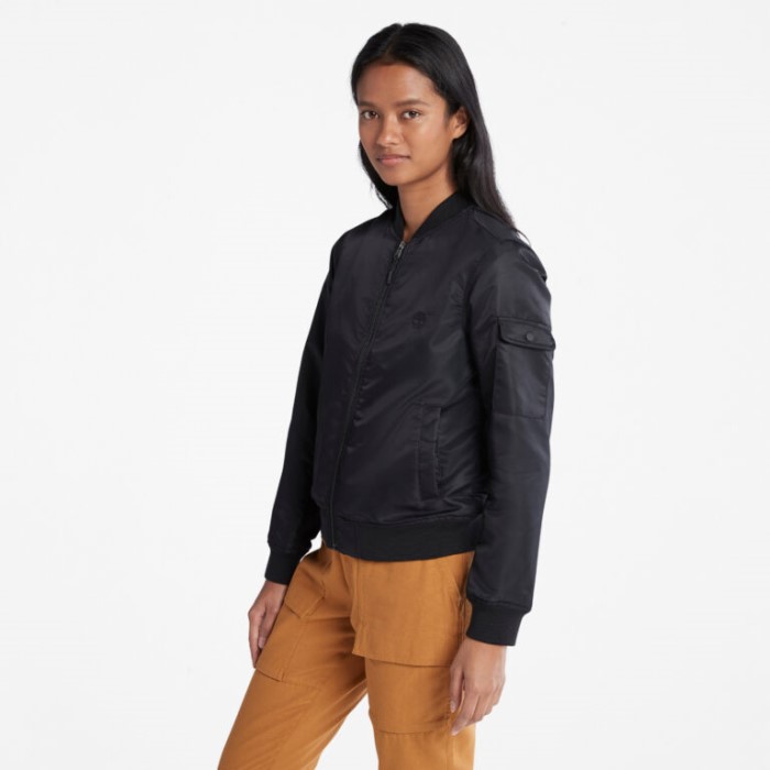 Timberland Sort Bomberjakke Til Kvinder