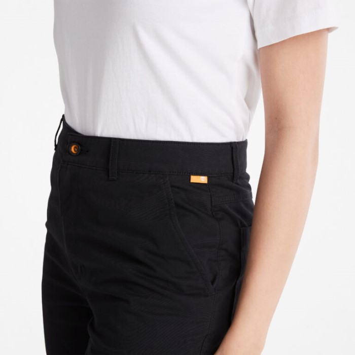 Timberland Sorte Damebukser Med Lige Ben