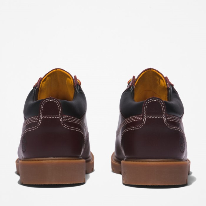 Timberland Burgundy Nubuck Herre Vandtæt Læder Oxfords