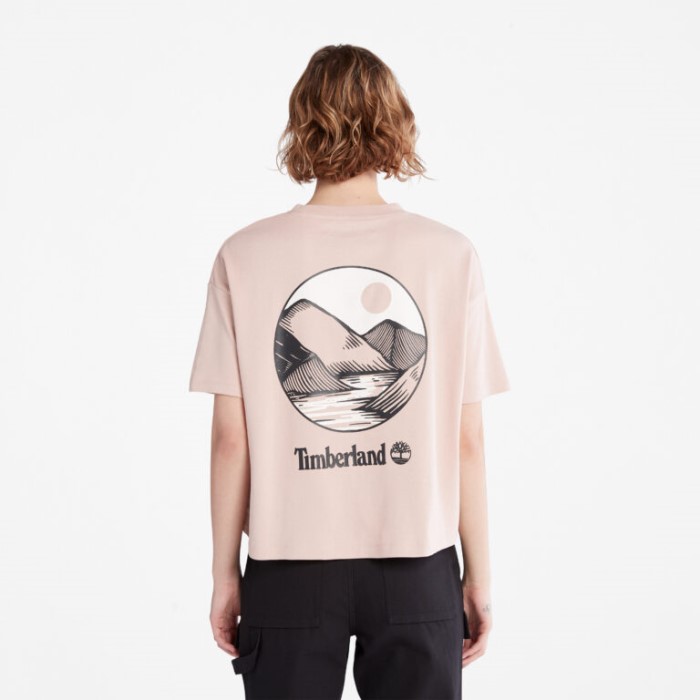 Timberland Cameo Rose Timberfresh Grafisk T-shirt Til Kvinder