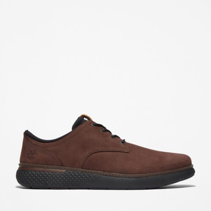 Timberland Mørkebrune Nubuck Herre Cross Mark Oxford Sneakers