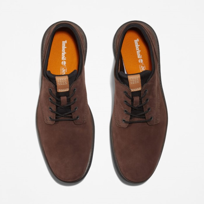Timberland Mørkebrune Nubuck Herre Cross Mark Oxford Sneakers