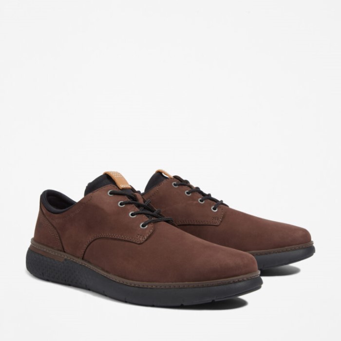 Timberland Mørkebrune Nubuck Herre Cross Mark Oxford Sneakers