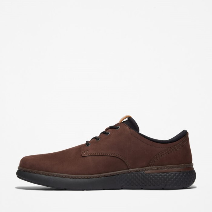 Timberland Mørkebrune Nubuck Herre Cross Mark Oxford Sneakers