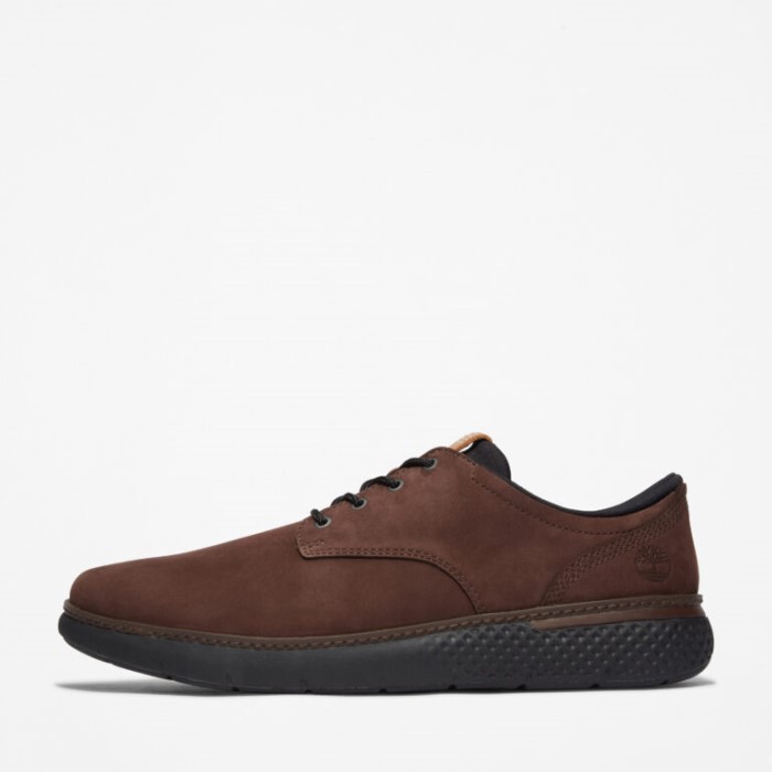 Timberland Mørkebrune Nubuck Herre Cross Mark Oxford Sneakers