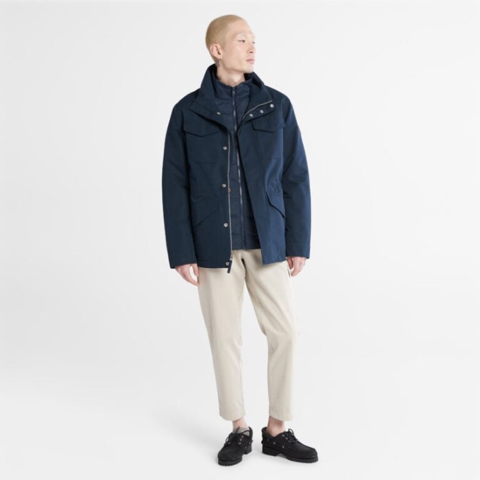 Timberland Dark Sapphire Herre 3-i-1 Regnjakke