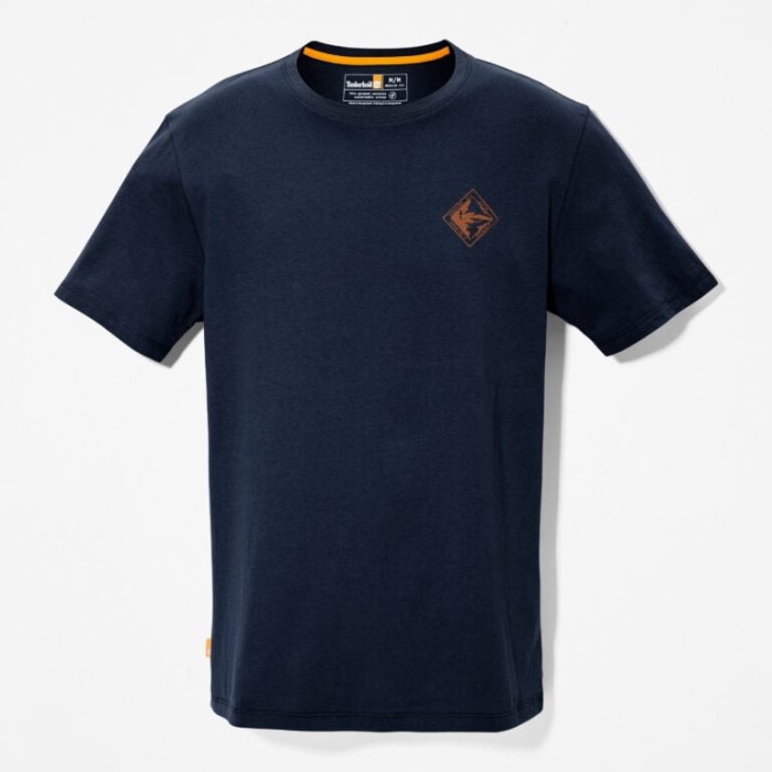 Timberland Dark Sapphire Herre-baggrafisk T-shirt