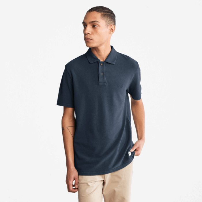 Timberland Mørk Safir Herre Beklædningsfarvet Piqué Poloshirt