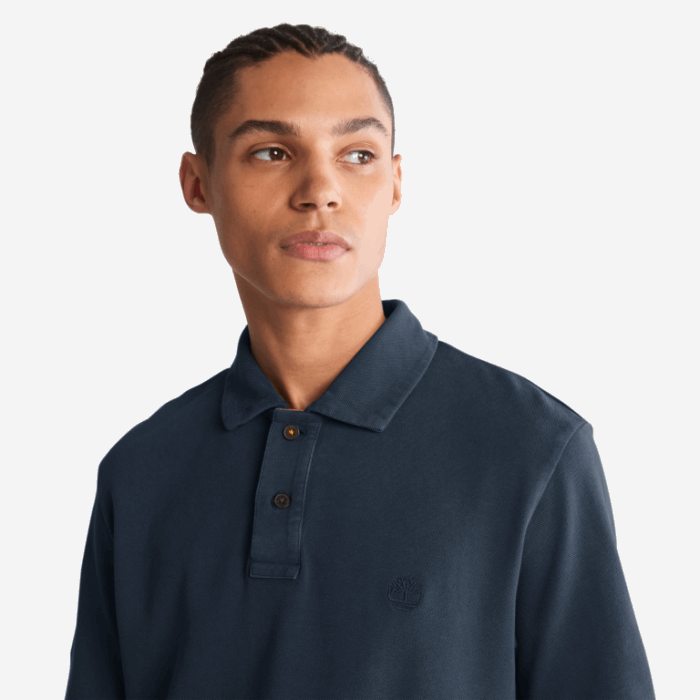 Timberland Mørk Safir Herre Beklædningsfarvet Piqué Poloshirt