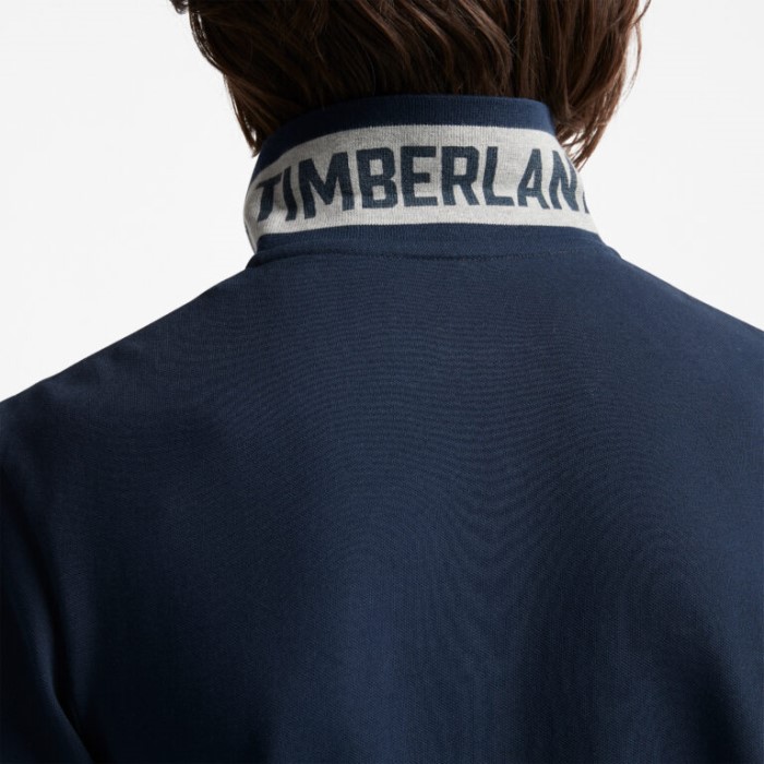 Timberland Dark Sapphire Herre Millers River Slim Stretch Pique Poloshirt
