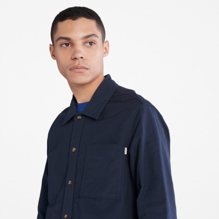 Timberland Dark Sapphire Herre Oversized Utility Overshirt