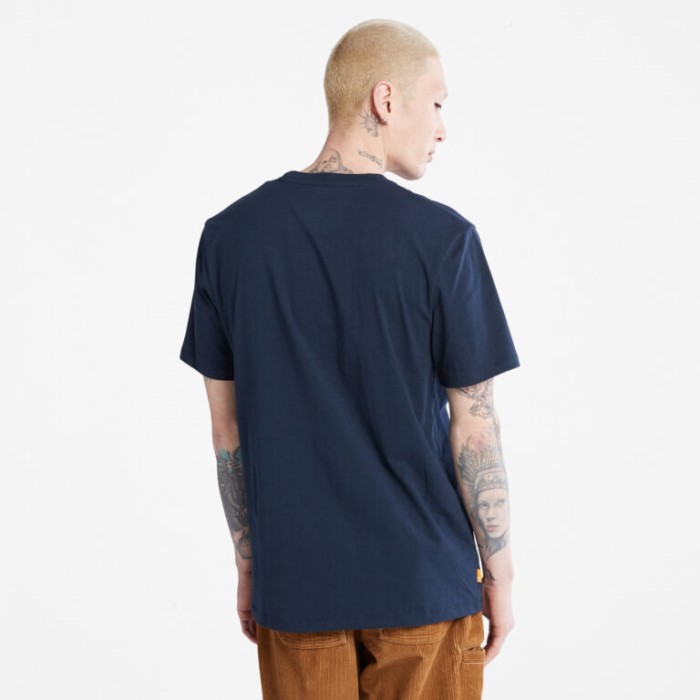 Timberland Dark Sapphire Mænd Trækker På Dine Støvler T-shirt