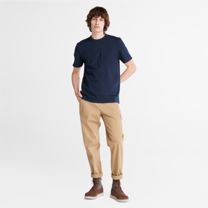 Timberland Dark Sapphire Herre Utility T-shirt