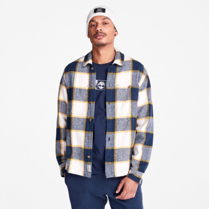 Timberland Dark Sapphire Yd Herre Plaid Overshirt