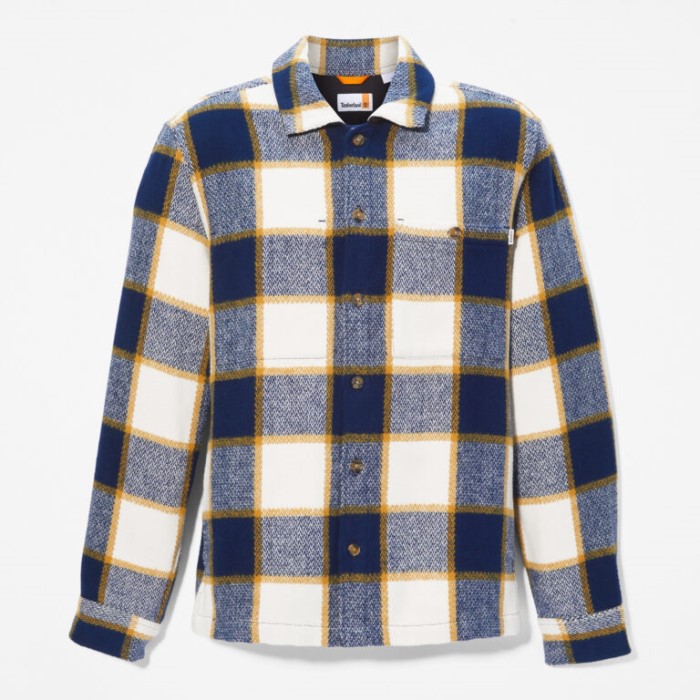 Timberland Dark Sapphire Yd Herre Plaid Overshirt
