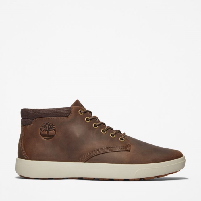 Timberland Dk Brun Fuldnarvet Herre Ashwood Park Læder Chukka Støvler