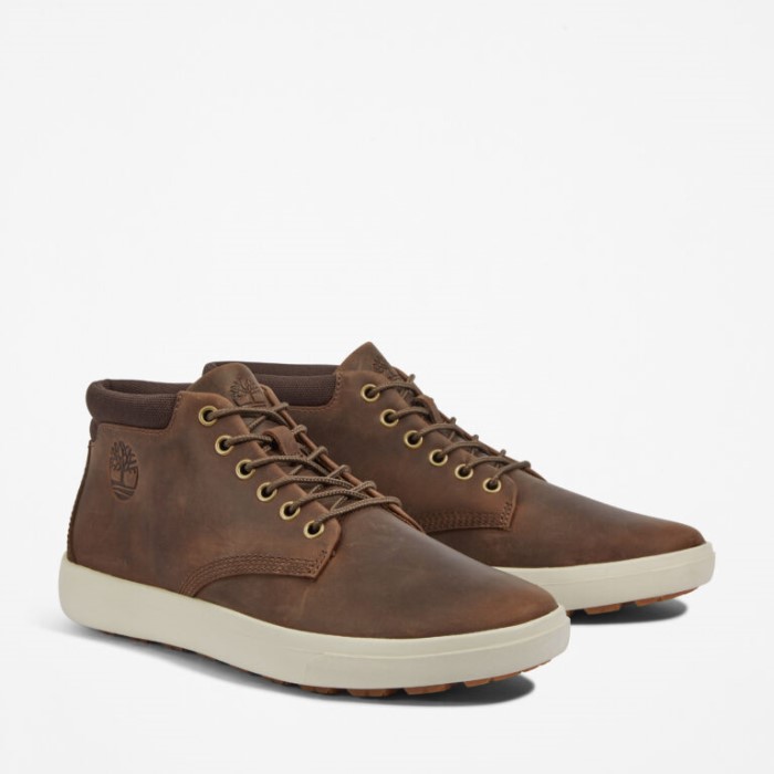 Timberland Dk Brun Fuldnarvet Herre Ashwood Park Læder Chukka Støvler