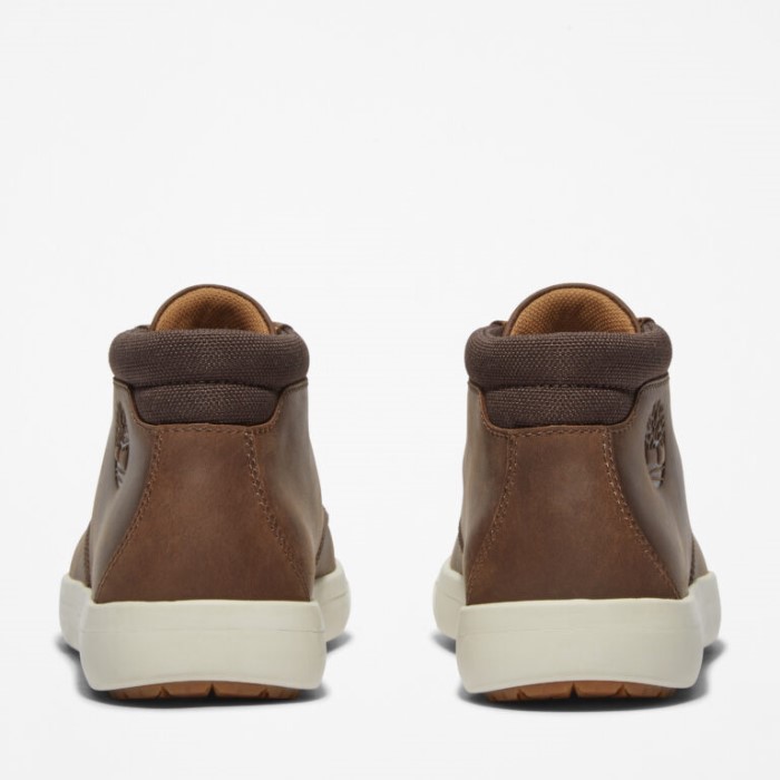 Timberland Dk Brun Fuldnarvet Herre Ashwood Park Læder Chukka Støvler